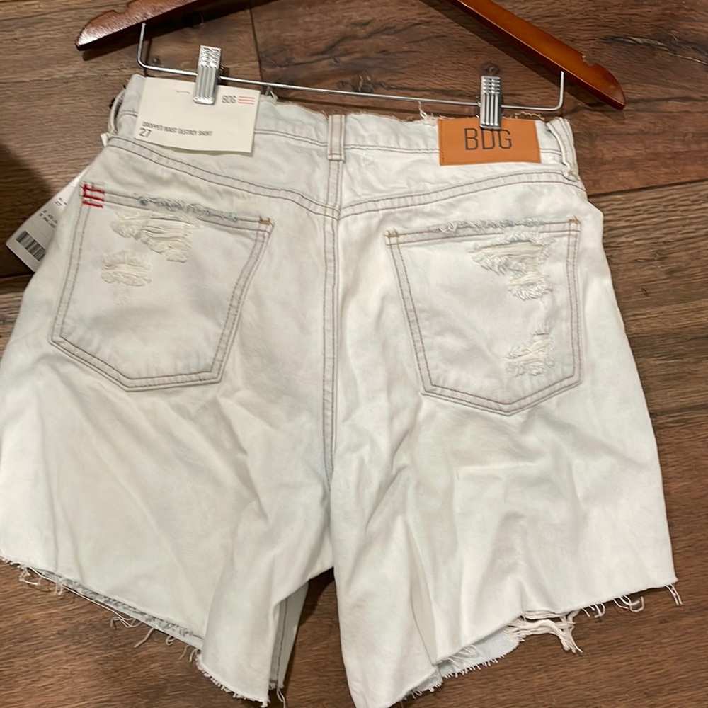 BDG Jean short - tags on; dropped waist destroy short